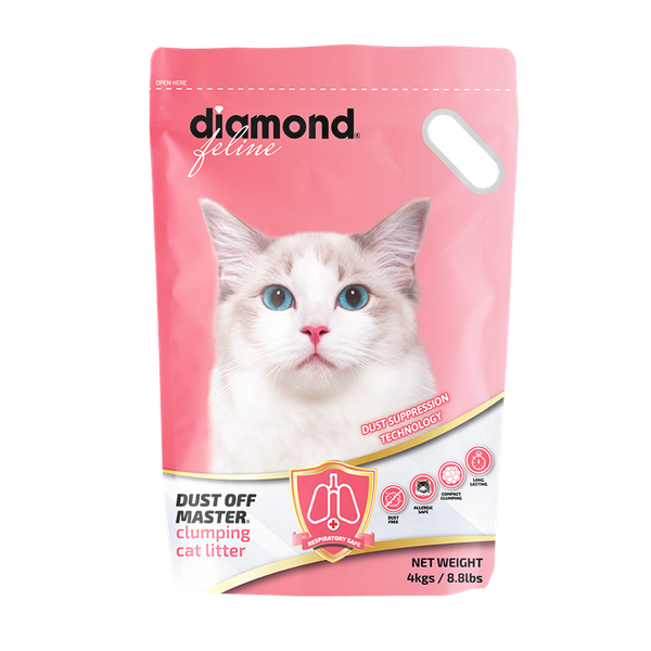 Diamond Feline - Dust Off Master Clumping Cat Litter - 4kg