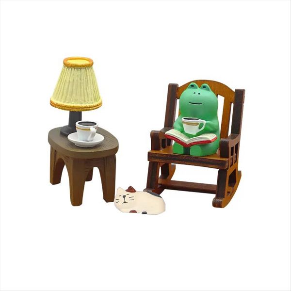 Cartoon Frog Rocking Chair Table Lamp Ornament