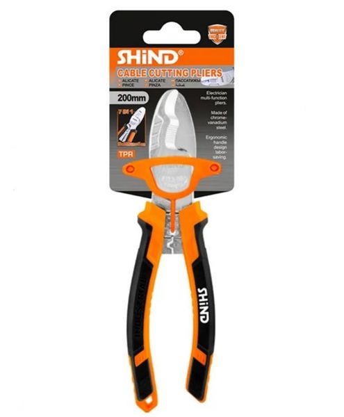 Shind Electrician Chrome Vanadium Steel Cable Wire Stripper Cutting Pliers