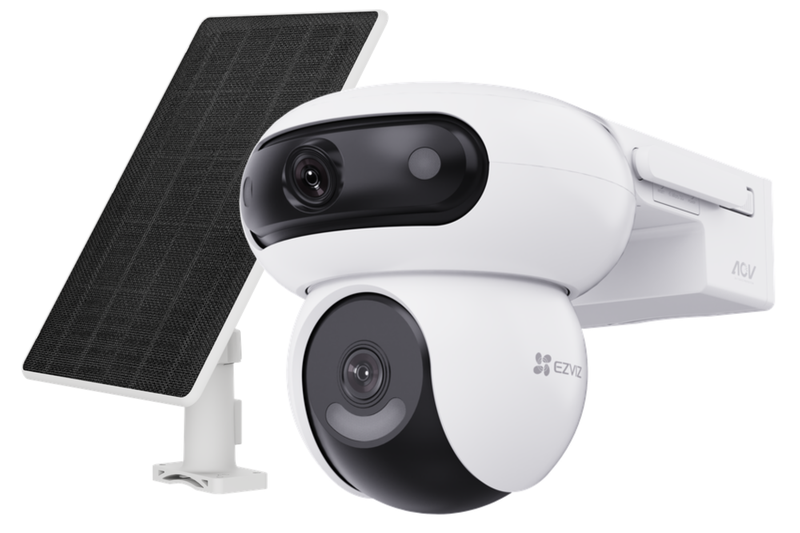 EZVIZ HB90x Dual 4G Kit - 2K &amp; 2K Dual-Lens All-Day Recording 4G Camera