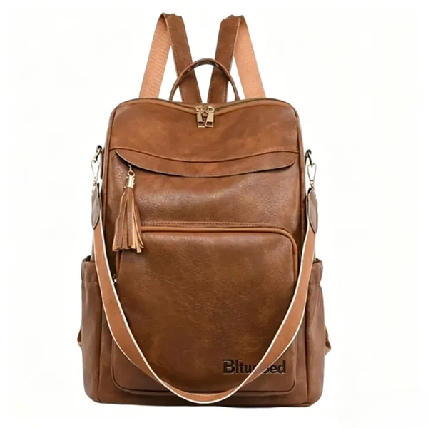 Bltunoed Women's Backpack, Large Capacity 15 L, 36 x 32 x 15 cm, Brown