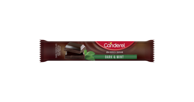 Canderel Chocolate Bar - Dark &amp; Mint - 30g x 24