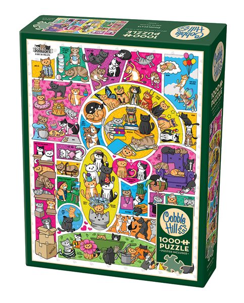 Cobble Hill Doodlecats 1000 Piece Puzzle