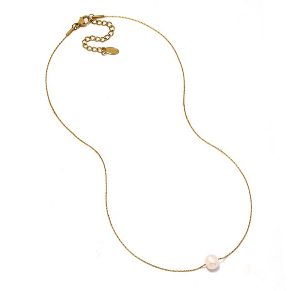 Lily &amp; Rose Waterproof Stainless Steel Single Pearl Necklace