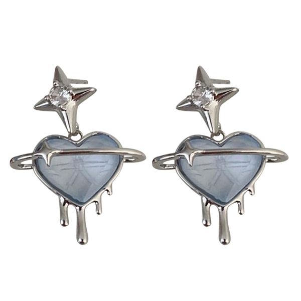 Star Stud Earrings Sweet Cool Irregular Heart Earring