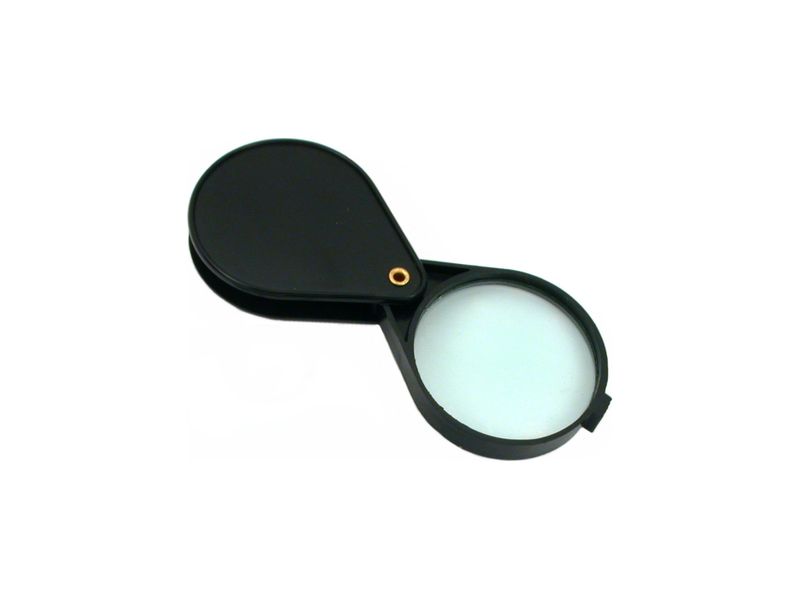 Folding Handheld X5 Pocket Magnifier Enlarge Quality Magnifying Glass