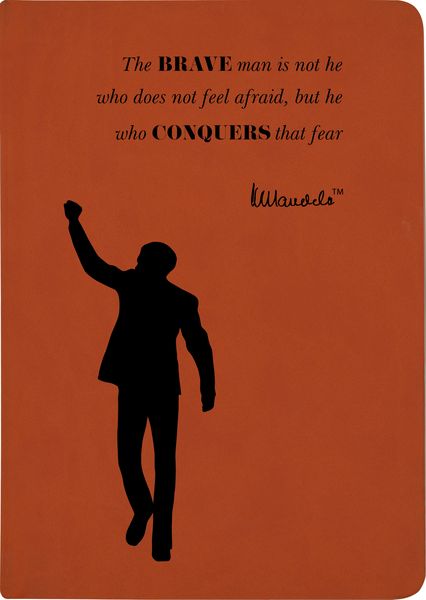 Mandela Eco Notebook, A5, Conquers - Orange
