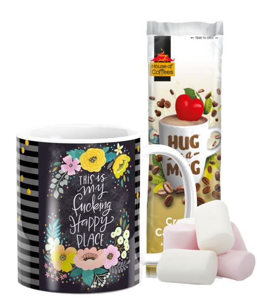 PepperSt Hug Mug with Marshmallows - This is my F...ing Happy Place