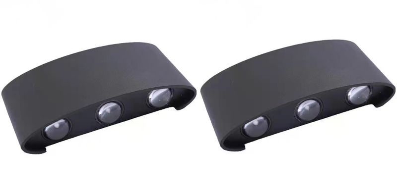 DrLight Modern Indoor/Outdoor Double Sided Lighting Wall Light - 2 Piece