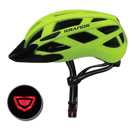 bike helmet with safety light