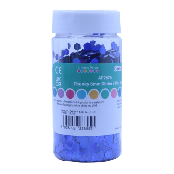 Anthony Peters - Chunky Blue Glitter (200G) - 6mm