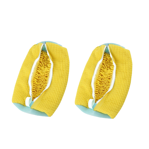 2pc Washing Shoes Bag Protector Fluffy fibers Polyester Laundry Bag