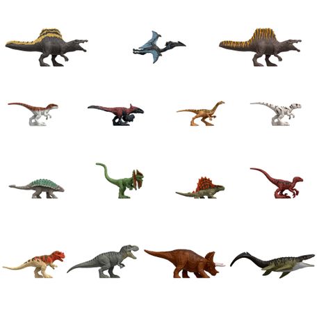 Jurassic World Rebirth Mini Dinosaur 15-pack Figures, Multiple