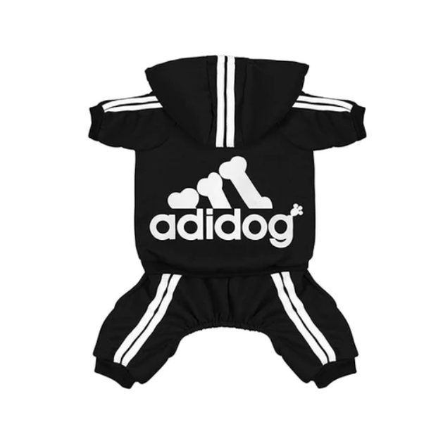 Pet Clothing - Adidog Hoodie with Button Down Dog Clothes