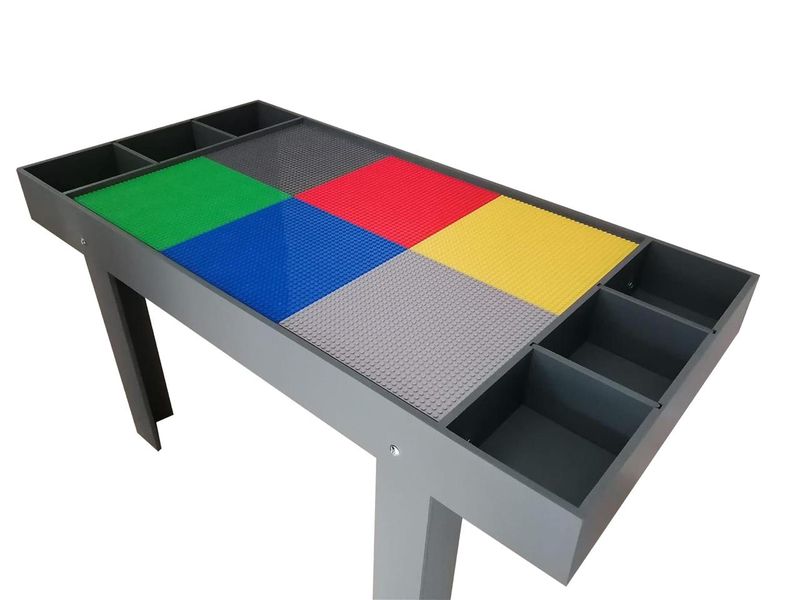 Kids Lego - Compatible Building Block Acitivity Table with Toy Storage