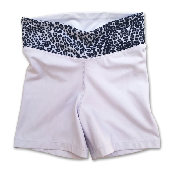 StrutActive WhiteExo HWaist Lycra Shorts for Gym, Yoga or Sport Made in SA