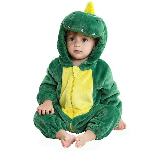 Green Dinosaur Hooded Onesie