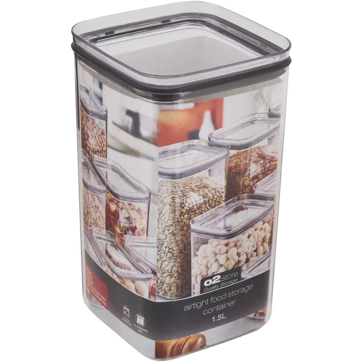 O2 Store Airtight Food Storage Container 1.5L Shop Today. Get it