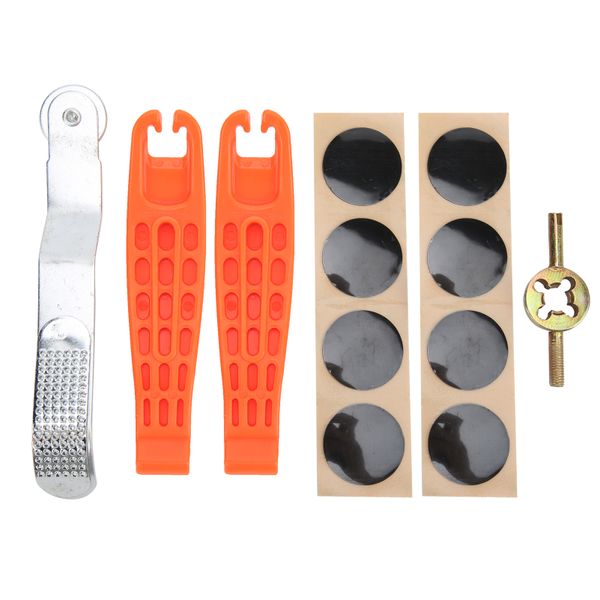 Bike Tire Patch Kit with Levers Rasp