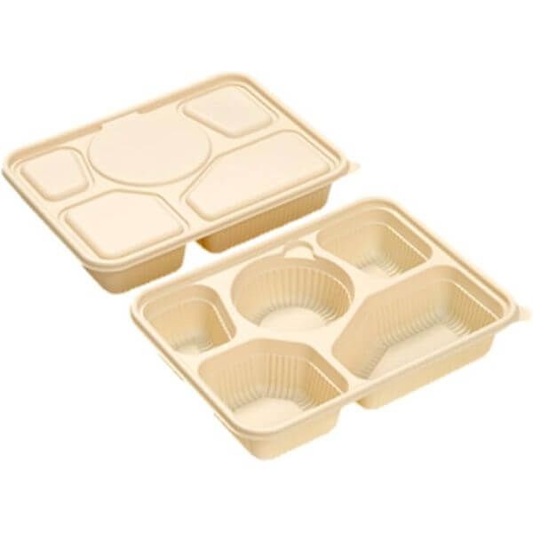 5 Compartment Disposable Lunch Box (Pack of 30)