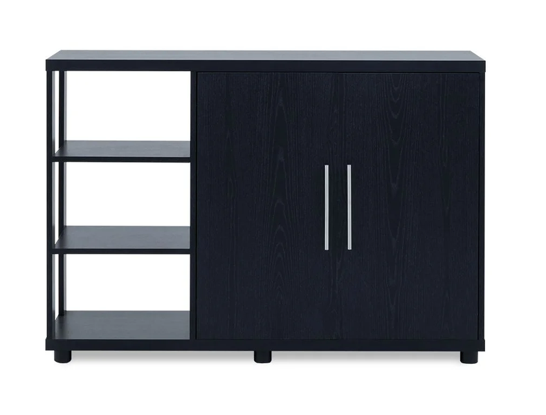 Modern Dining Server - Dark Wood Finish