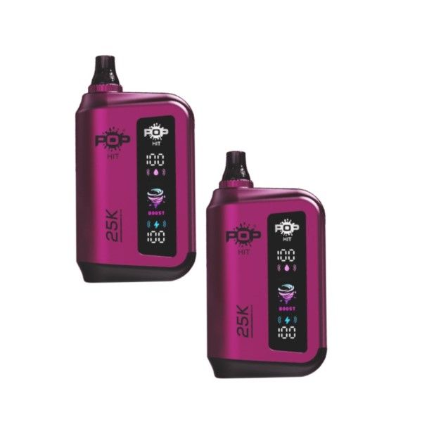 Pop Hit Rechargeable Vape 25K Puffs 50mg-Blackcurrant Strawberry Frezze-2