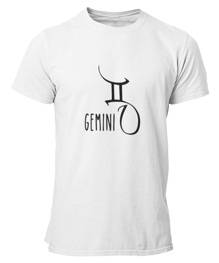 PepperSt Mens White T-Shirt - Gemini Symbol | Shop Today. Get it ...