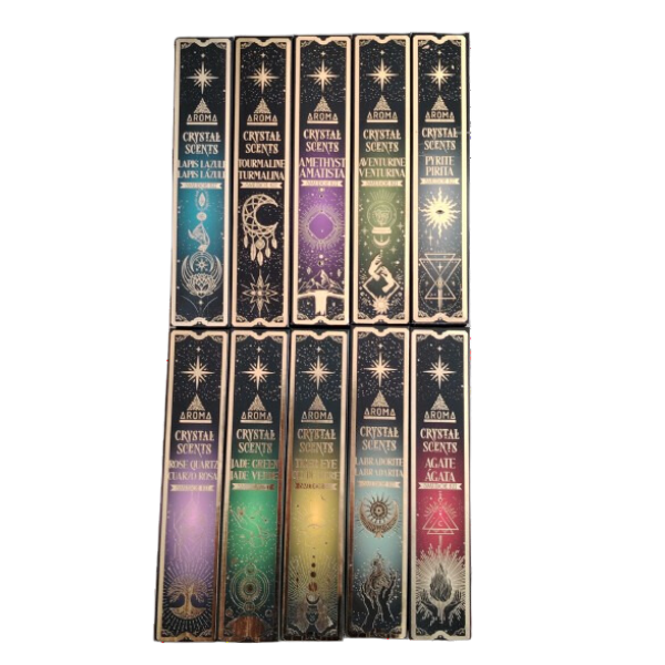 Aroma Crystal Scents Smudge Kit (10 Pack of 20g Each)