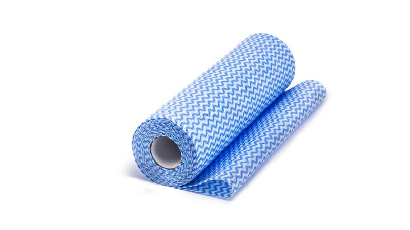 Premier - Economical Perforated Blue Clean Wipes Roll - 12m