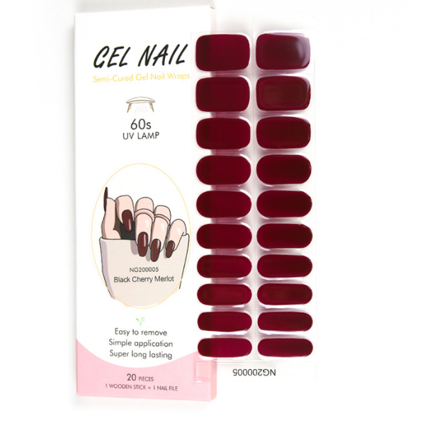 UV/LED Semi Cured Gel Nail Wraps No.5