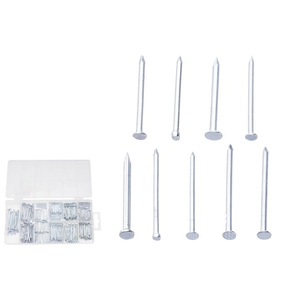Wadfow- Steel Nail Assortment Kit - 490 Pieces