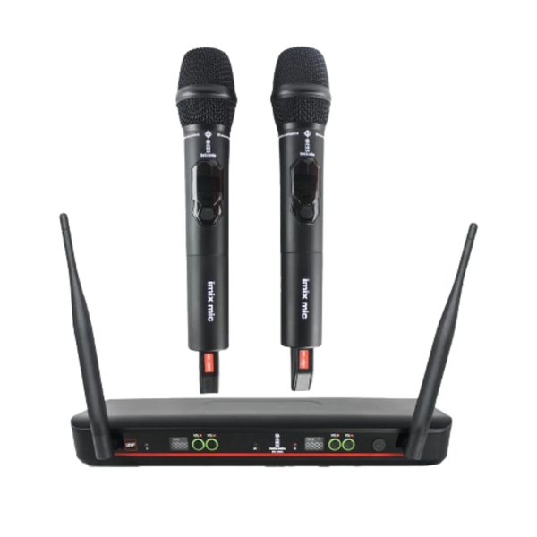 Imix-3002 Dual Cordless Wireless Handheld Microphone System