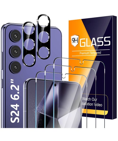 Glass Screen Protector Kit Compatible With Samsung Galaxy S24 6.2