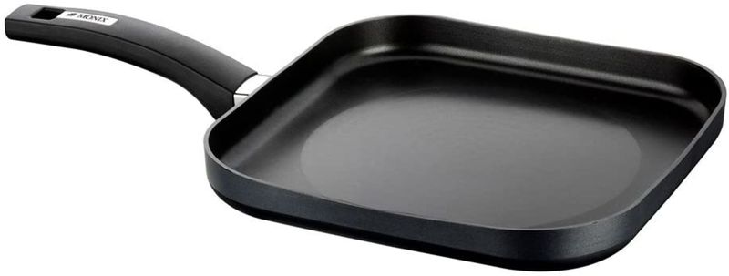 Monix - 28cm Flat Grill Pan - Resistant Plus Range - Stamped Aluminium