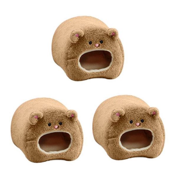3X Rats Hamster Winter Warm Hanging Cage Hammock Cute Bear House
