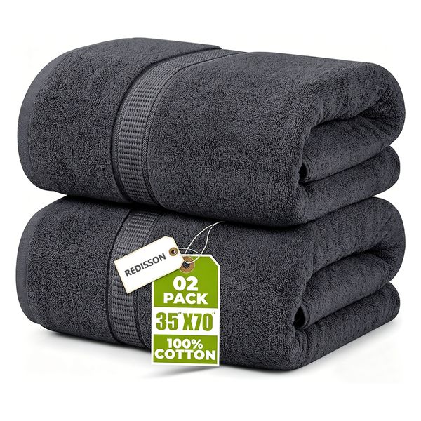REDISSON Bath Towel Set-2 Piece Super Soft &amp; Absorbentfor Bathroom