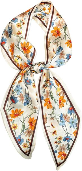 Hair Scarf , Women Silky Satin Headscarf, Neck Scarves, Handbag Accessories