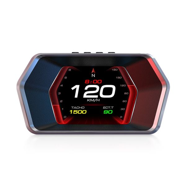 Car HUD Head Up Display P17,OBD+GPS Smart Gauge, Works Great for Most Cars