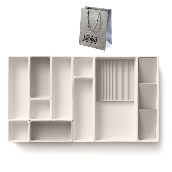 Multi Compartment Makeup Drawer Organiser Set &amp; GOSSI Bag