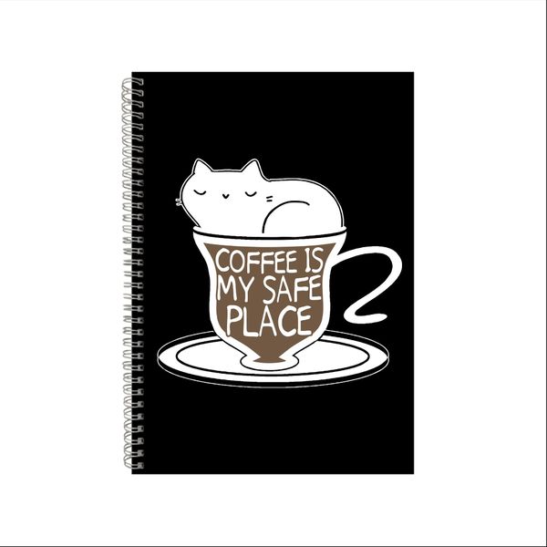 Coffee Cat Notebook Pet Gift Idea A4 Notepad Pad 39
