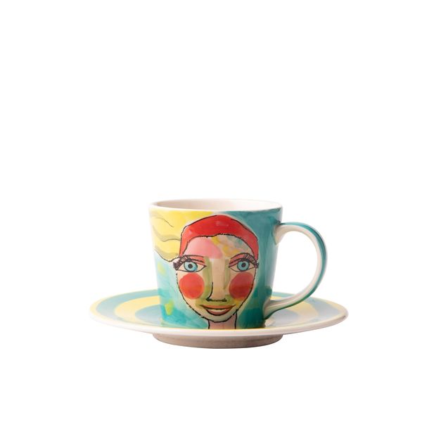 OLIVIA - Artist Lady Cup &amp; Saucer Set of 4