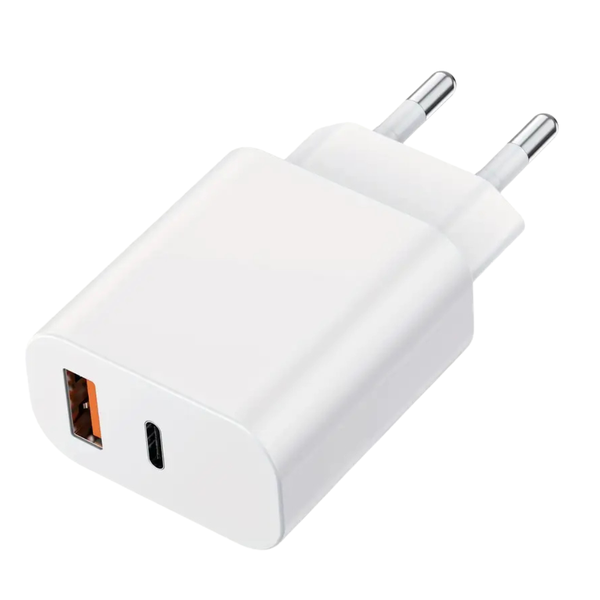 Dual-port Adapter Wall usB Type C Port Plug