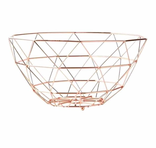 Multi Purpose Gold Iron Fruit basket