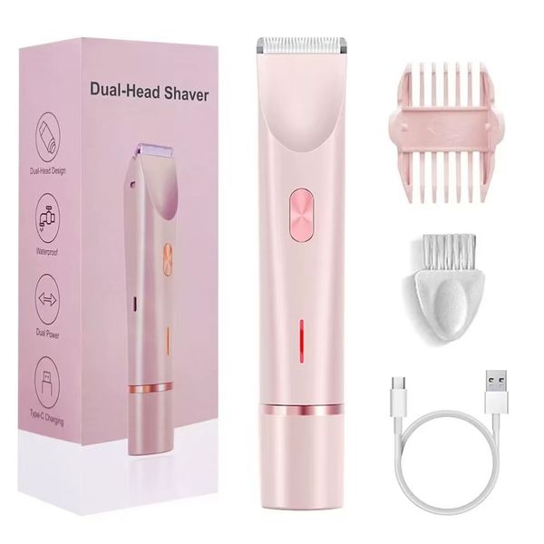 2 in1 Dual Head Bikini Trimmer ,Wet &amp; Dry Shaving
