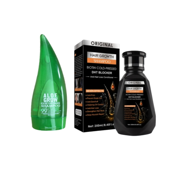 Aloe Vera and Biotin Hair Shampoo Set