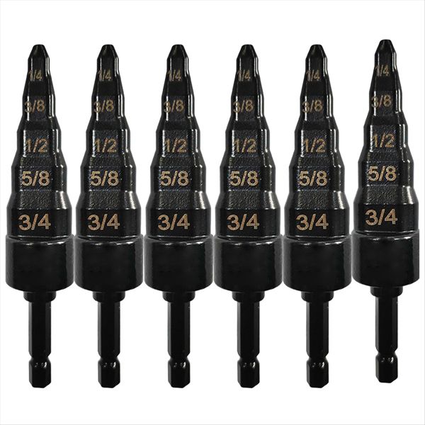 6Pcs Air Conditioner Copper Pipe Expander Swaging Drill Bit-B