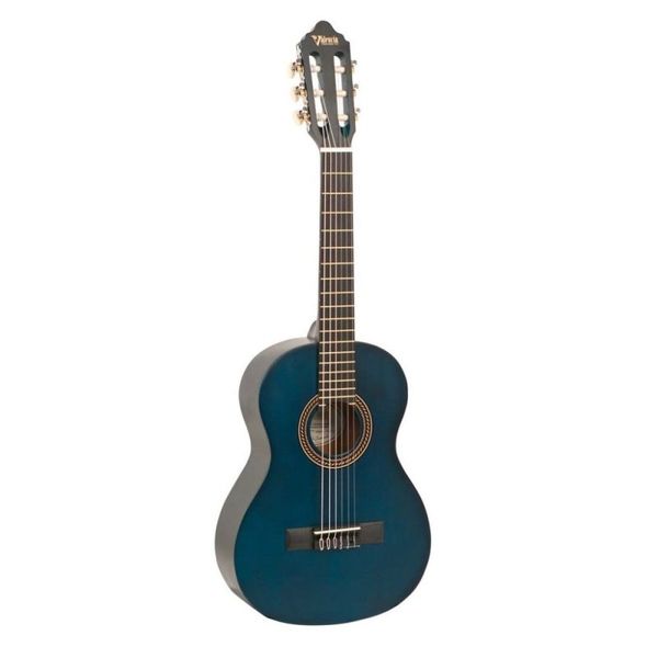 Valencia Classical Guitar - 1/2 Size in Trans Blue