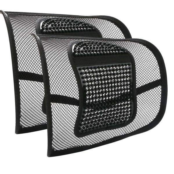 2x Car Seat Chair Cushion Mesh Lumbar
