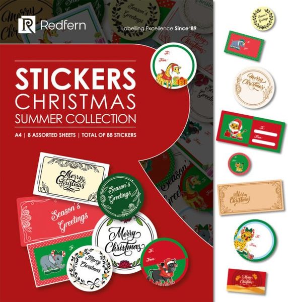 Redfern Christmas Gift Labels - 88 Labels
