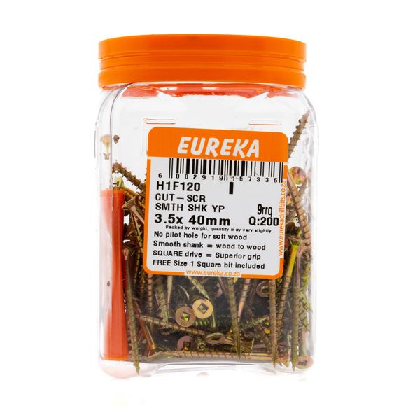 EUREKA Cut-Screw Smooth Shank 3.5 x 40mm Q:200 H1F120